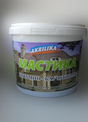 Мастика бітумно-каучукова 5 кг Akrilika