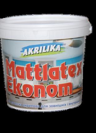 Водоэмульсионная интерьерная краска Mattlatex Akrilika 1,4 кг