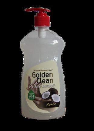 Жидкое мыло 500 мл кокос c дозатором Golden Clean