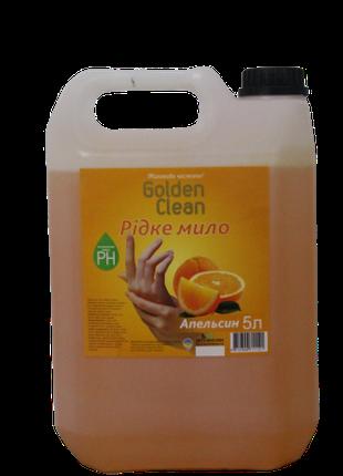 Жидкое мыло для рук 5 л апельсин Golden Clean канистра