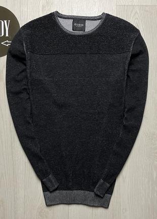 Мужской премиальный свитер guess, размер по факту m-l