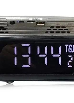 Акустическая колонка T&G; TG-174 c часами/будильником/термомет...