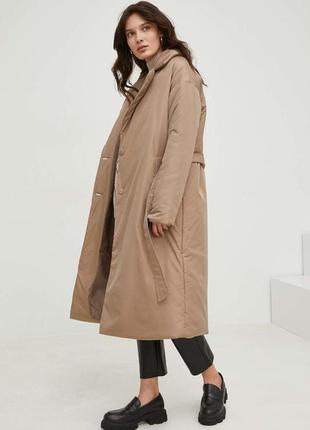 Жіноча куртка answear lab колір бежевий oversize