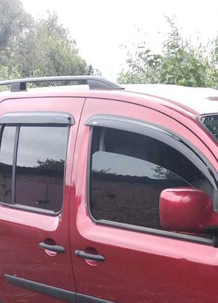 Renault Kangoo 2008-2020 гг. Рейлинги Skyport (черные) Макси база