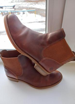 Оригинальные коричневые  ботинки полусапожки челси timberland ...