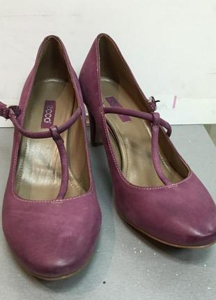 Туфли женские кожаные удобные мягкие ecco код Е1675