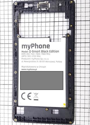 Корпус myPhone Q-Smart Black Edition (Q Smart BE) (средняя час...