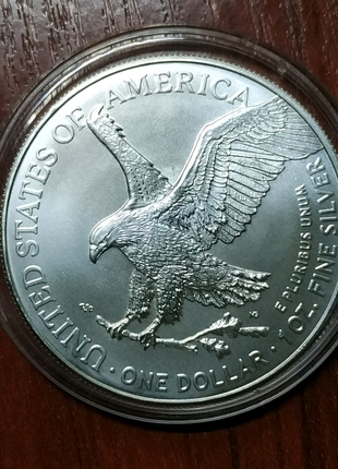 2022 Доллар США Серебро Унция Шагающая Свобода  Американский орел