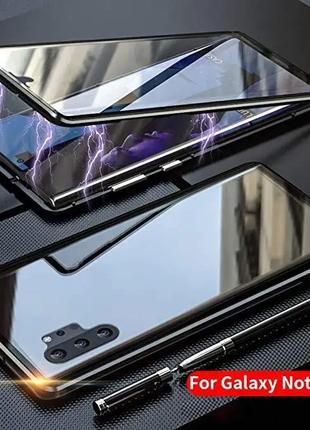 360 магнитный чехол для Samsung Galaxy Note 10 Plus защитное с...