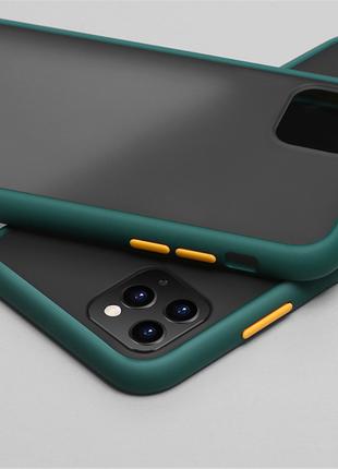 Айфон iPhone 11 pro защитный зеленый чехол Likgus HARD CASE