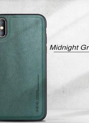 Винтажный кожаный зеленый чехол бампер для apple айфон iphone ...