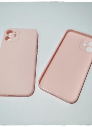 Тонкий матовый чехол SkinFeel для айфон iPhone 12 mini Розовый