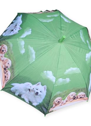 Дитяча парасолька з собаками на 4-8 років