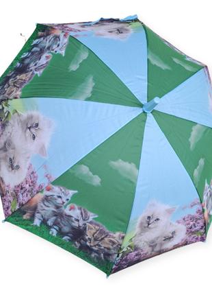 Детский зонтики с кошками на 4-8 лет