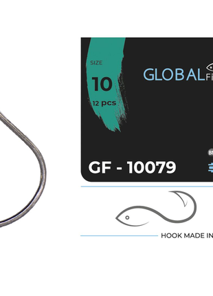 Гачок Global Fishing GF-10079 №10 (12шт/уп)