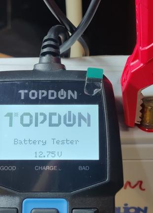 Тестер аккумулятора TOPDON BT100 автомоб.  диагностический анализ