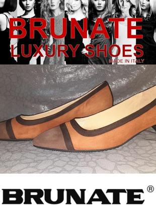 Замшеві туфлі brunate p 38 італія