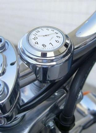 Годинник для мотоцикла, кварц, нержавійка, водозахист. Годинник д