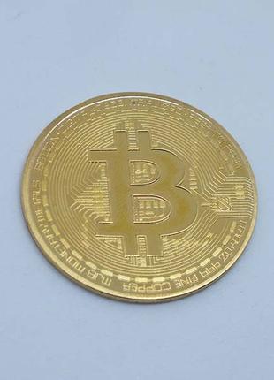 Биткоин монета сувенирная bitcoin 40 х 2 мм в золотом цвете су...