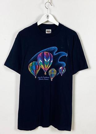 Винтажная футболка с воздушными шарами