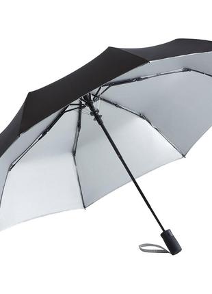 Зонт-мини Fare 5529 черный/серебряный