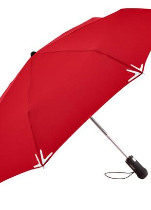 Зонт-мини Fare 5471 автомат с фонариком красный