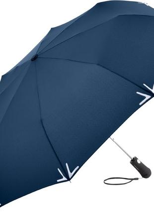Зонт-мини Fare 5571 полуавтомат с фонариком синий