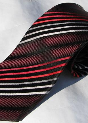 Бордово-красный шелковый немецкий галстук Schönau - 152