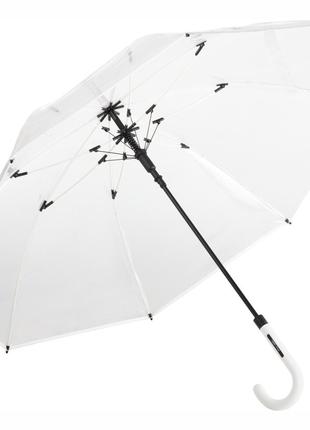 Зонт трость Fare 7112 прозрачный/белый