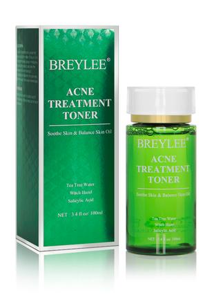 Тоник для лечения акне BREYLEE Acne Treatment Toner 100 мл очи...