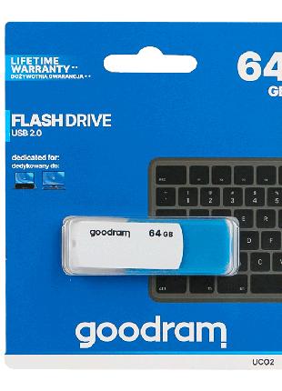Флеш-накопичувач GOODRAM UCO2 64 GB USB 64 GB Colour Mix Blue ...
