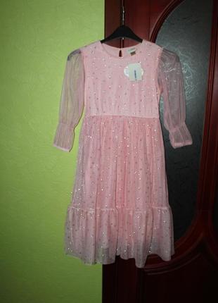 Новое нарядное платье девочке 11-12 лет, рост 146-152 см от lc...