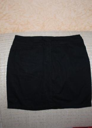 Черная хлопковая юбка, eur 36 размер от vero moda