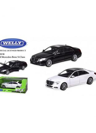 Машина метал 24051W "WELLY"1:24 MERCEDES BENZ S-CLASS, 2 кольори,