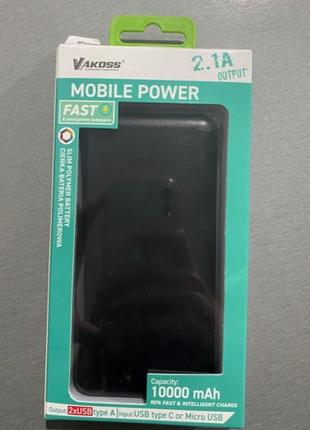 Повер банк Power Bank (10000mah) Vakoss TP-2589K