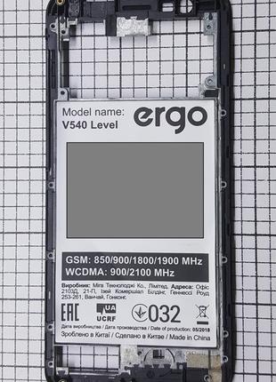 Корпус Ergo V540 Level (рамка дисплея) для телефона Б/У!!! ORI...