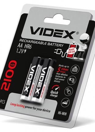 Аккумулятор VIDEX HR06 / Аккумулятор AA 2100mAh (упаковка 2 шт)