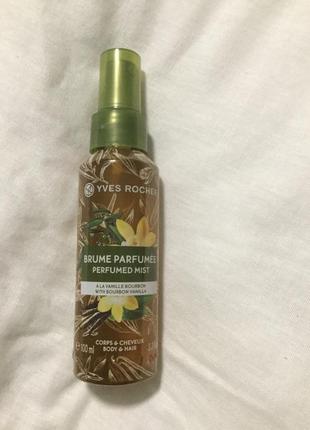Спрей для тіла та волосся ваніль ів роше ив роше yves rocher
