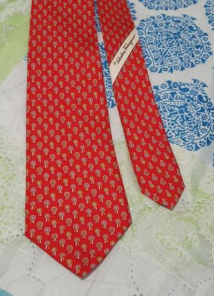 Шёлковый галстук salvatore ferragamo