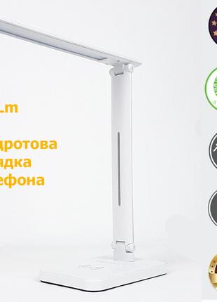 Светодиодная настольная лампа LED белая, USB, Dimmer, работает...