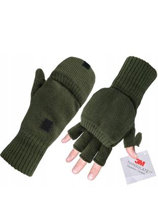 Перчатки / рукавички тактические "Mil Tec" зимові на флісі