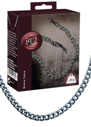Зажимы петельки для сосков с цепью Metal Nipple Chain 526231