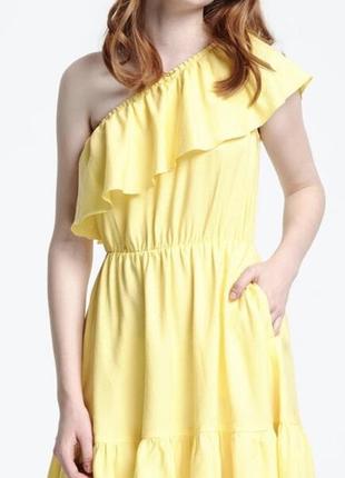 Платье укр бренда лимонного цвета