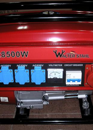 Генератор бензиновый одно-трёхфазный “Walter Stahl” PR8500W Ге...