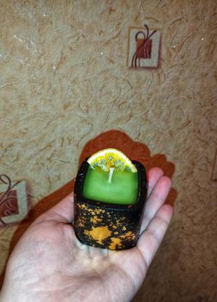Ароматичні свічки ручної роботи/ новорічна ароматична свічка