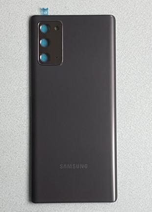 Задняя крышка для Galaxy Note 20 Mystic Black чёрного цвета (S...