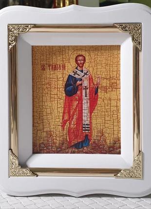 Святой апостол Тимофей именная икона 19х17см
