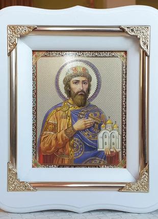 Икона Князь Ярослав Мудрый 19х17см