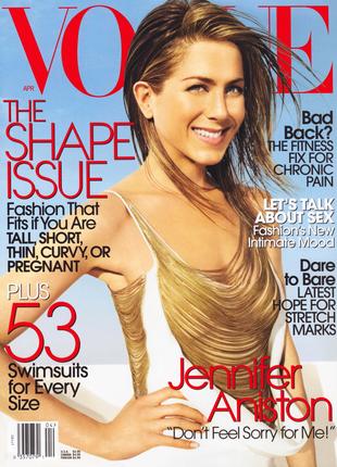 Журнал Vogue US (April 2006), журналы Вог, Дженифер Энистон