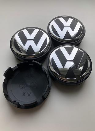 Колпачки заглушки на литые диски Фольсваген VW 56мм 74404